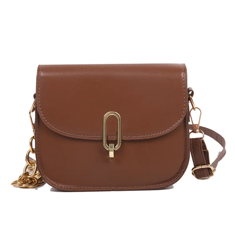 

2021Women Fashion Versatile PU Leather Square New Shoulder Armpit Saddle Messenger Crossbody Bag Lady Handbag Luxury Designer