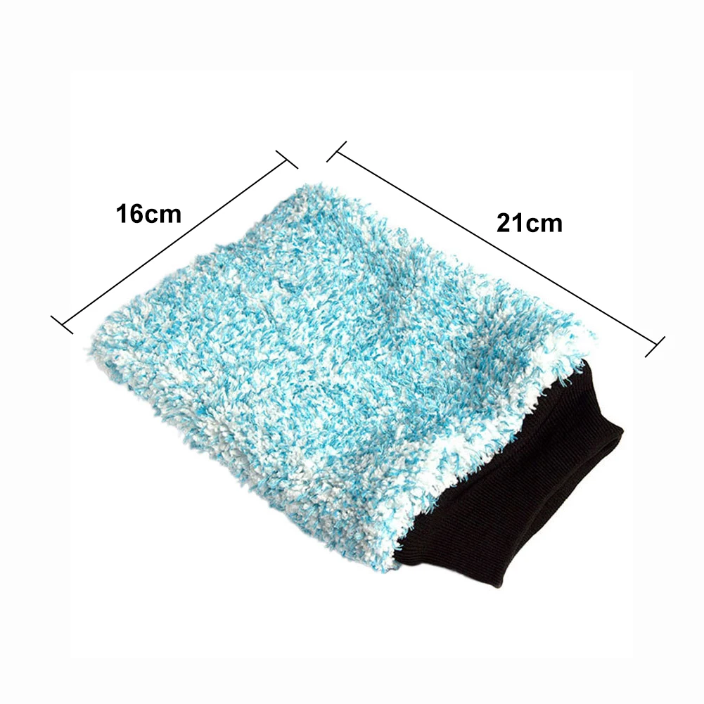 

1pc Car Wash Mitt Super Absorbent Microfiber Car Washing Cloth Car Styling Fluffy Soft Non-Scratch Wash Mitt Cleaning Towel