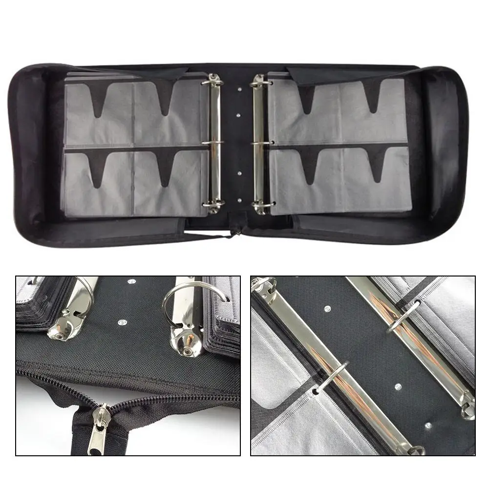 500 Disc CD DVD Storage Bag Oxford Cloth Non-woven Fabrics Album Box DVD Case Carrying Wallet Organizer Holder Solid Zipper |
