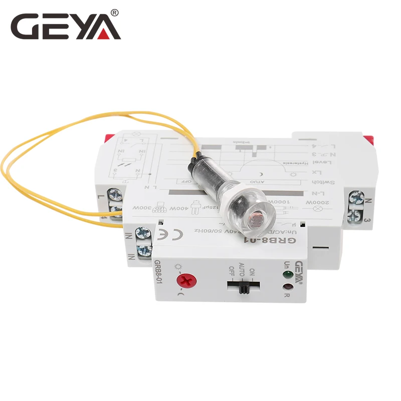 10 шт. Бесплатная доставка GEYA GRB8 01 выключатель света с внешним fotosensor AC110V 240V 50 Гц 60