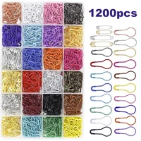 nonvor 1200 pcs 22 colors metal safety pins craft making with storage box knitting stitch markers sewing clothing