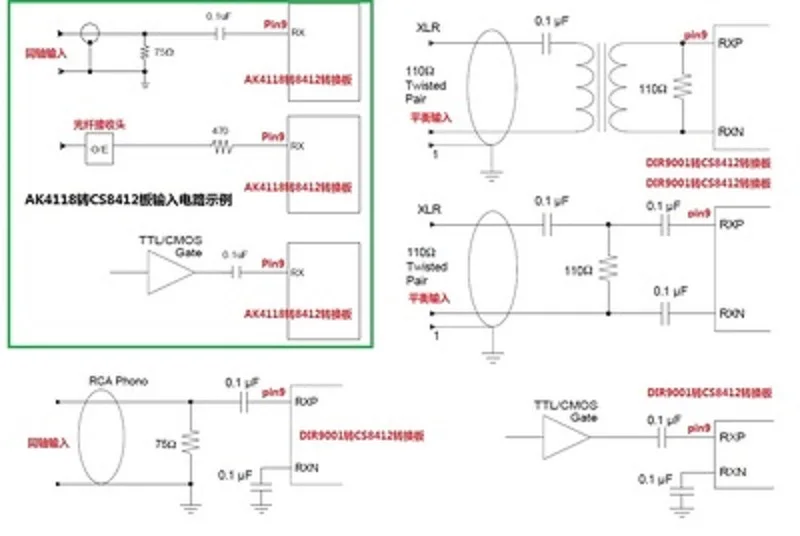 Модуль DIR9001 AK4118 WM8804 CS8412|Детали и аксессуары| |