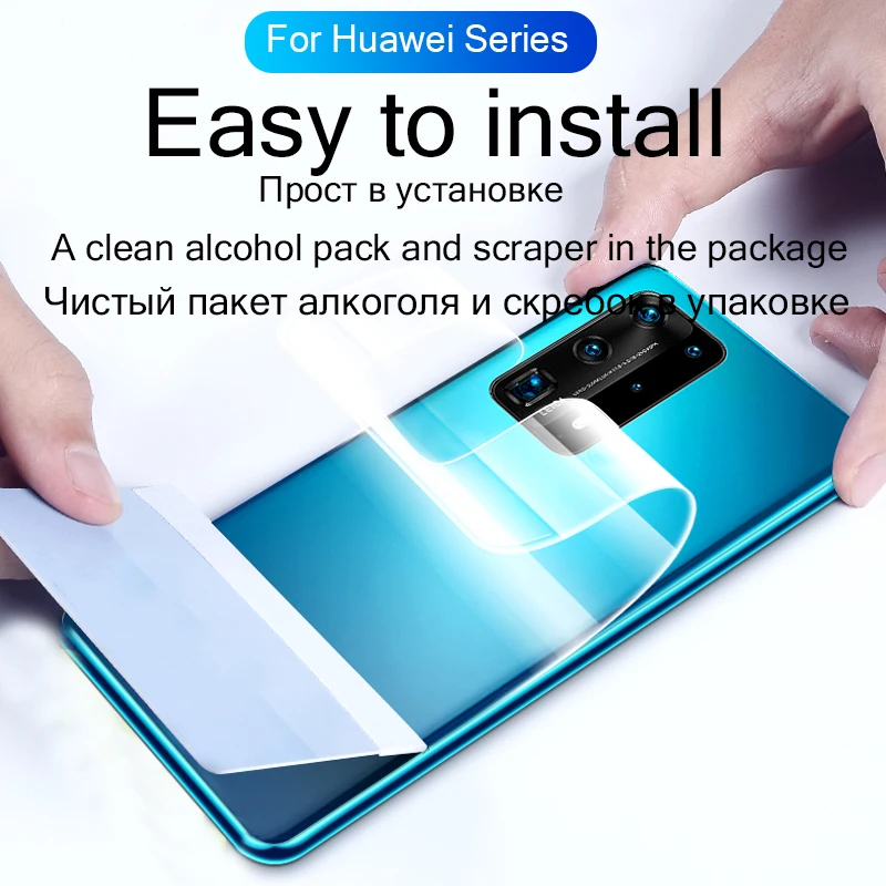 

2PCS Full Cover Hydrogel Film For Huawei P30 P40 P20 Mate 30 40 10 20 Lite Pro P Smart 2019 Screen Protector Honor 20 Pro 9X 8X