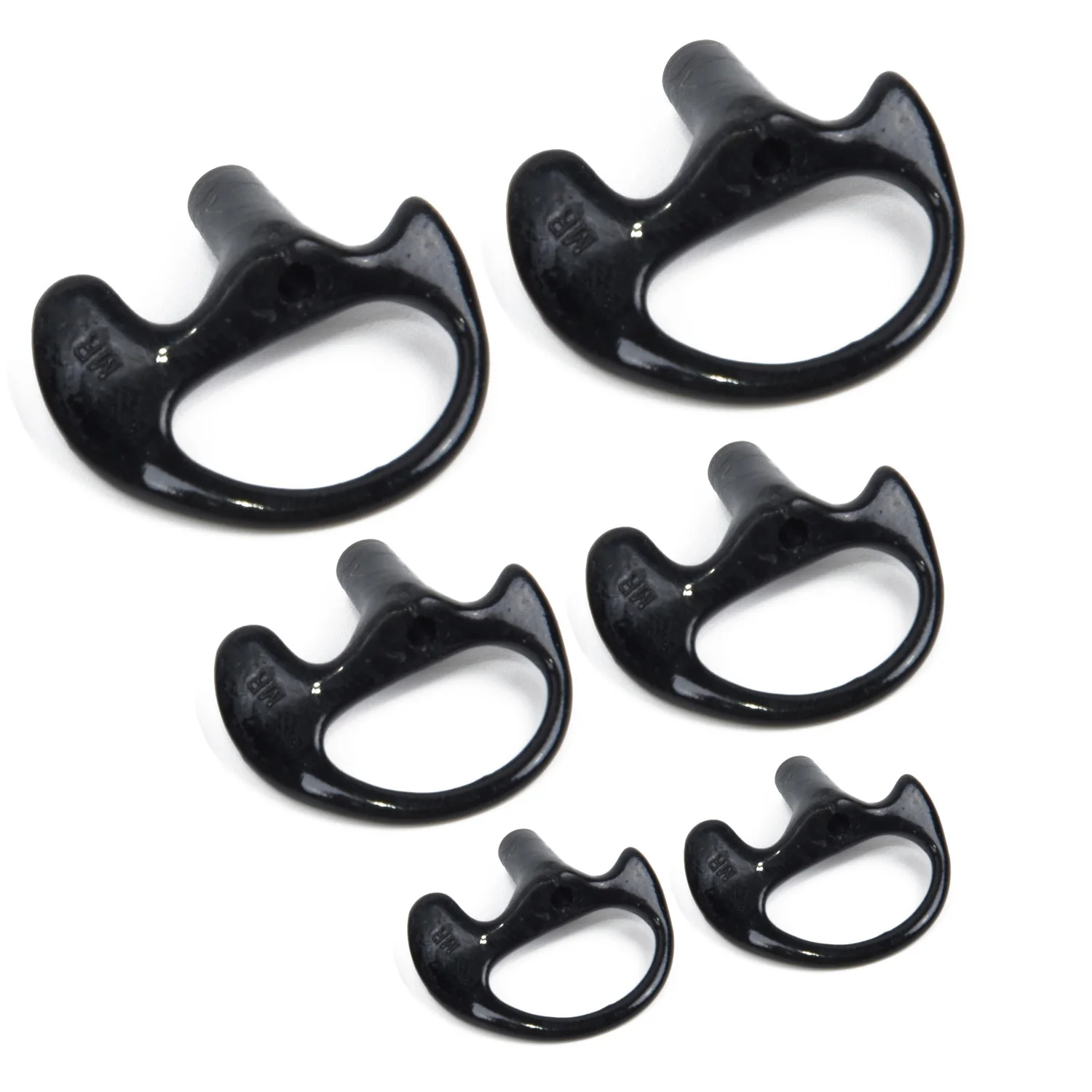 

3 Sizes Ear Mold Kit Left Right Ear Replacing Earpiece Inser For Coil Tube Audio