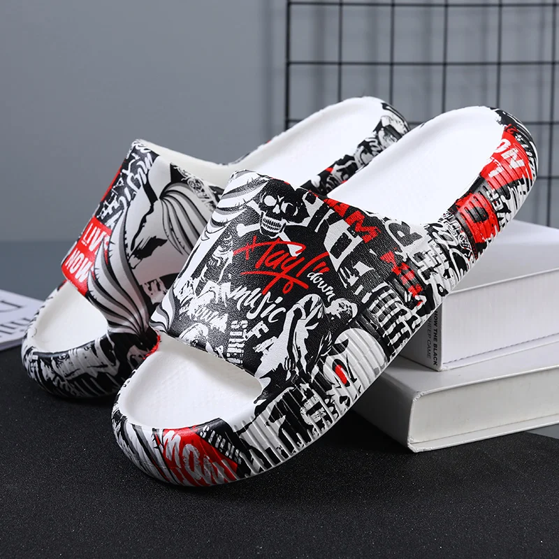 Peak slippers men's summer lovers' household anti-skid thick soled men's outdoor sports sandals