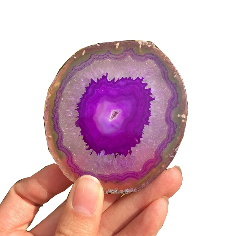 Фиолетовый кристалл флуоресцентный фрагмент минерал | Дом и сад