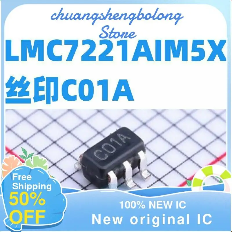 

10-200 шт., LMC7221AIM5X, LMC7221, C01A Φ, новый оригинальный IC
