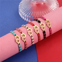 high quality handcuff couple bracelet for women men adjusstable lace up chain bracelets menottes bijoux handmade jewellry gifts