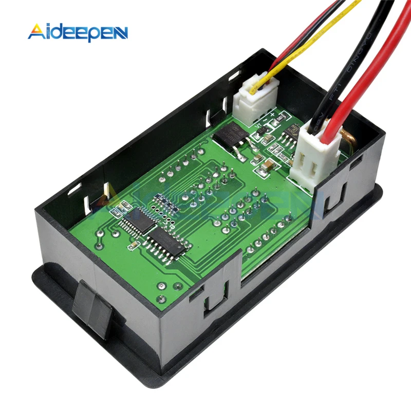 DC 0-100V 0-10A 1000W 0,2" светодиодный цифровой вольтметр Амперметр ваттметр 4-разрядный Напряжение прибор для измерения тока Мощность монитор Счетчик с проводом