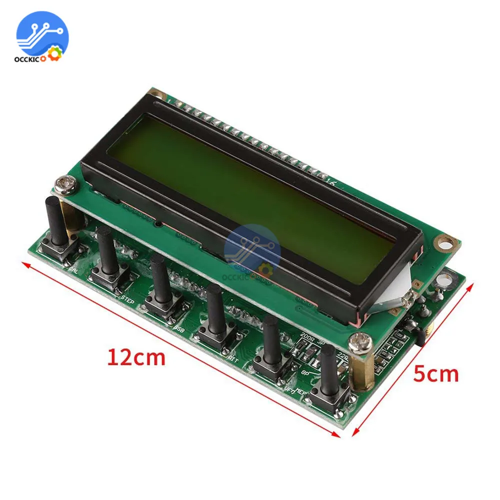 AD9850 6 диапазонов частот 0~ 55 МГц DDS генератор сигналов цифровой HAM Радио RIT VFO SSB частота накидка тестер с желтым экраном