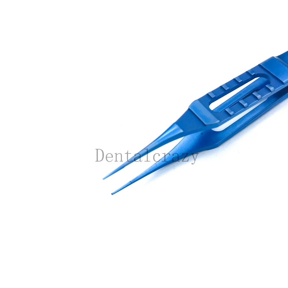 

Titanium 85mm Straight Toothed Forcep ophthalmic eye surgical instrument