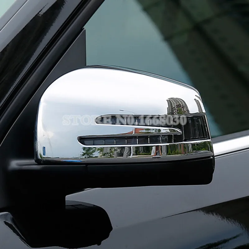 

ABS Side Rearview Mirror Trim Cover 2pcs For Benz GLS Class X166 2016-2019 Car Decoration Car Accesories Interior