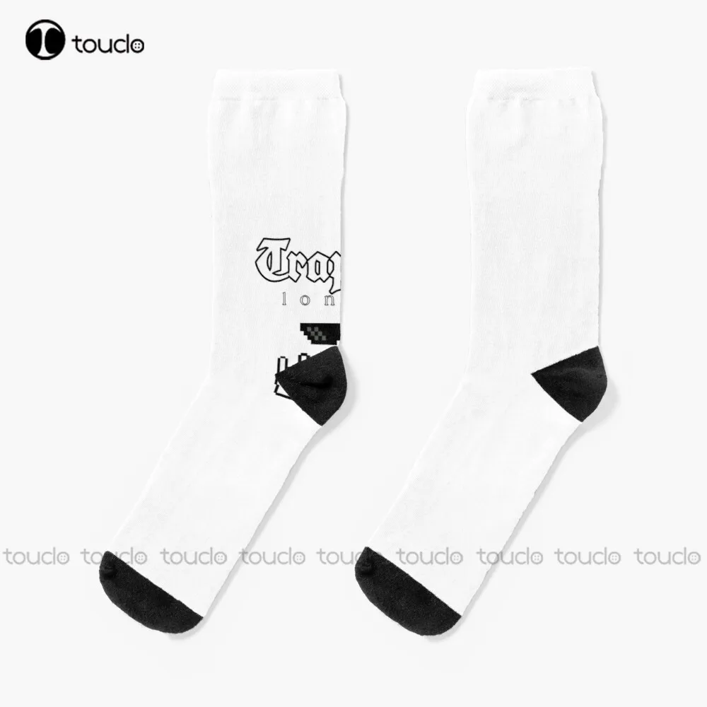 

Trapstar London Thug Life Trendy Socks Unisex Adult Teen Youth Socks Personalized Custom 360° Digital Print Hd High Quality