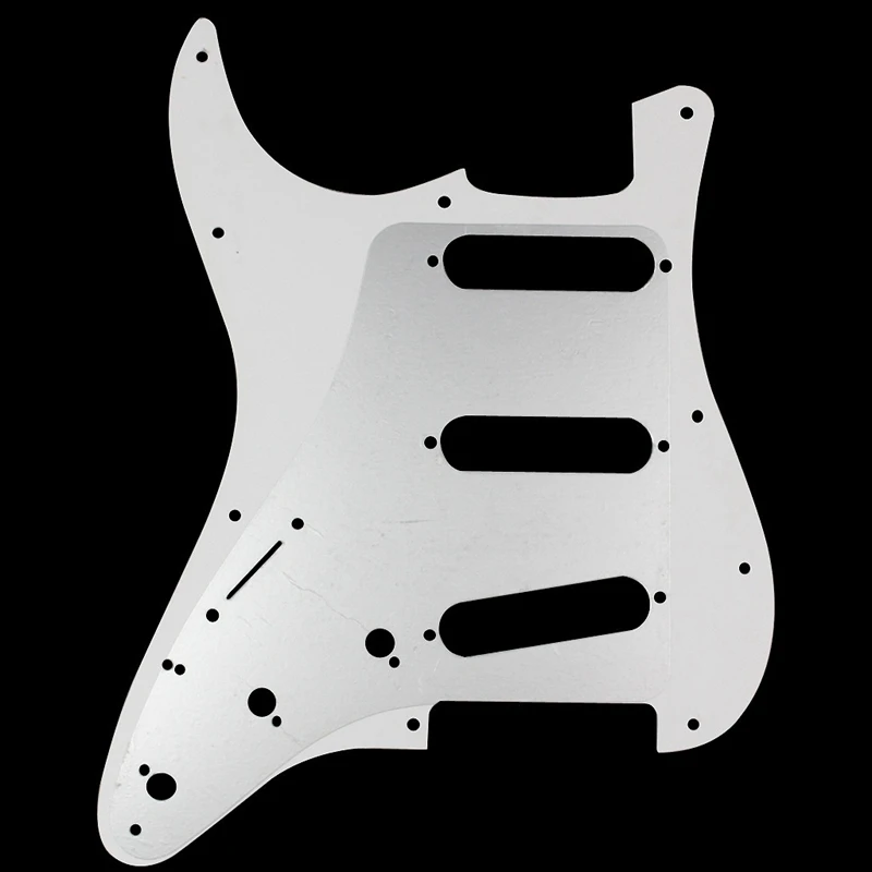 Электрогитара Pickguard 3 слоя 11 отверстий SSS одна катушка совместимый скребок