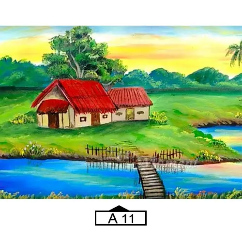 A11 Алмазная картина Ever Moment, пейзаж, дом, река, Полная площадь, стразы, 5D, сделай сам, алмазная вышивка ASF1807 - Цвет: A11