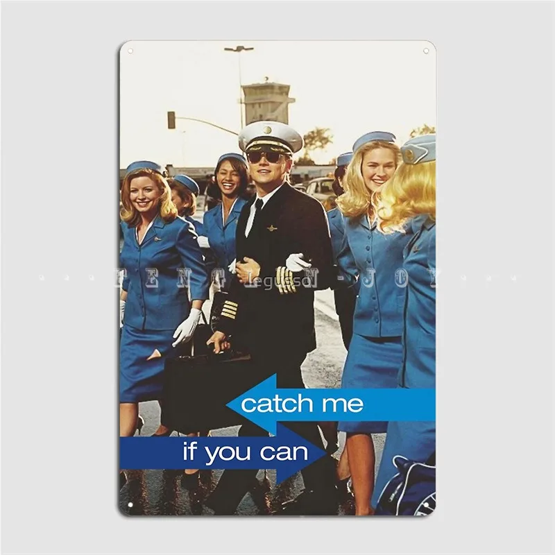 Catch Me If You Can Movie Metal Sign Wall Decor Pub Garage Printing Cinema Жестяная Табличка на гараж постер -