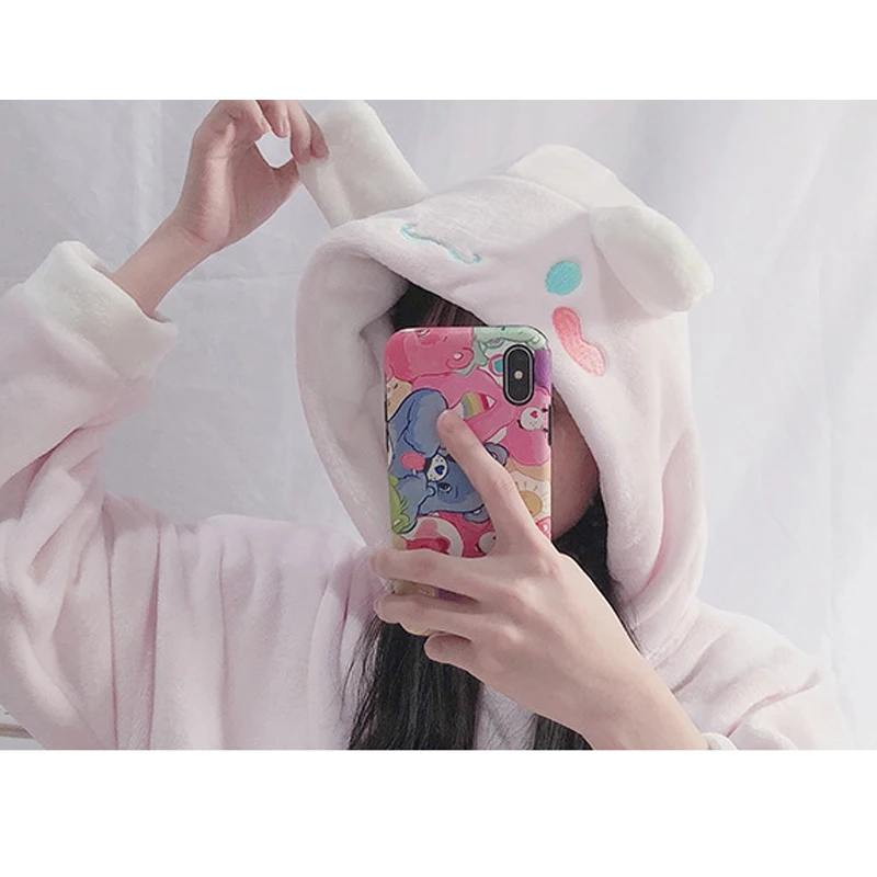 Новинка зимы 2019 Корейская женская пижама утолщенная Коралловая фланелевая с