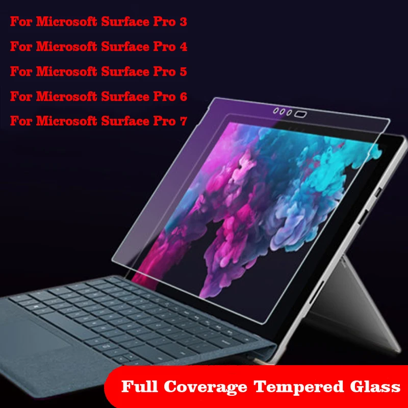 Закаленное стекло 9H для Microsoft Surface Pro 3 4 5 6 7 защитная пленка экрана 2 шт. | Мобильные