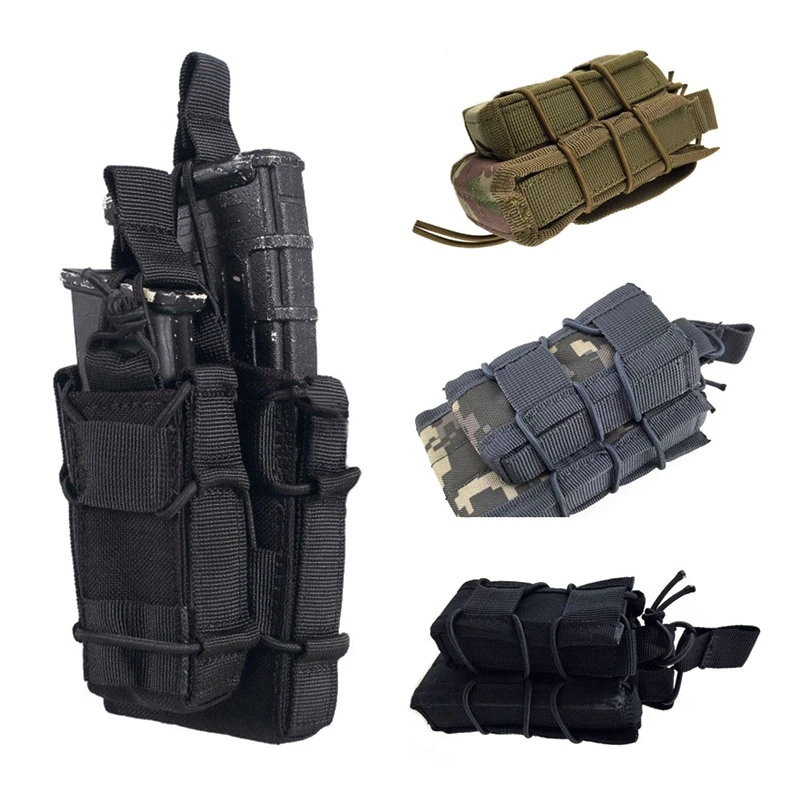 

Сумка Molle, тактическая сумка с двойной пулей, на открытом воздухе, для охоты, армейских тренировок, штурма, CS, Портативная сумка для быстрого подсумок, аксессуары