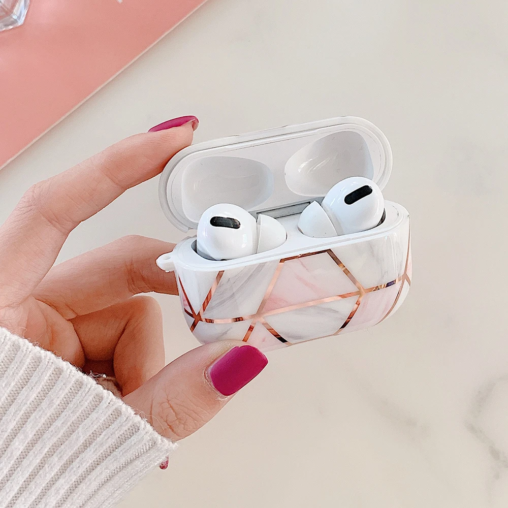 Чехол LOVECOM с мраморным покрытием для наушников AirPods Pro силиконовый чехол