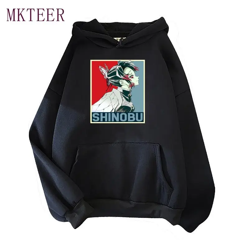 

Demon Slayer Kimetsu No Yaiba Anime Fashion Men's Hoodies 2021 Harajuku Autumn Winter Pullover Unisex Casual Hooded Sweatshirts