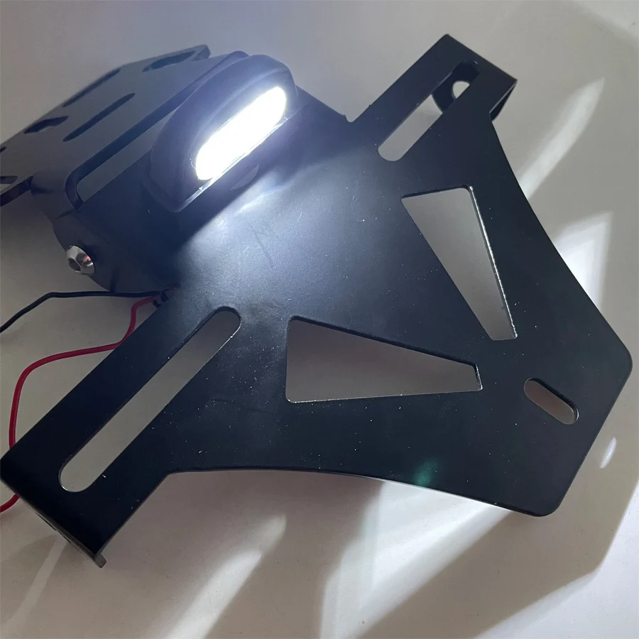 

For KTM Aprilia Ducati Choppers Benelli E24 LED Motorcycle License Plate Light 1 Set Motorbike Turn Signal Indicator Bracket