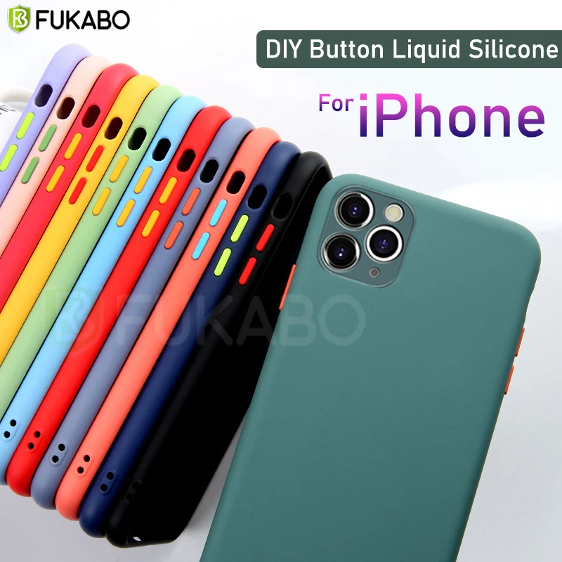 оригинал Роскошный оригинальный жидкий силиконовый чехол с кнопками чехлы для