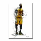 Lebron James, баскетбольная шелковая ткань, яркая декоративная наклейка