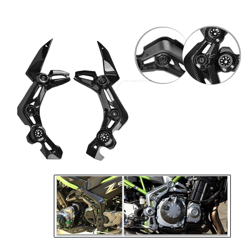 Передняя боковая обшивка рамка Корпус панель обтекатель для Kawasaki Z900 2017 2019 ZR900
