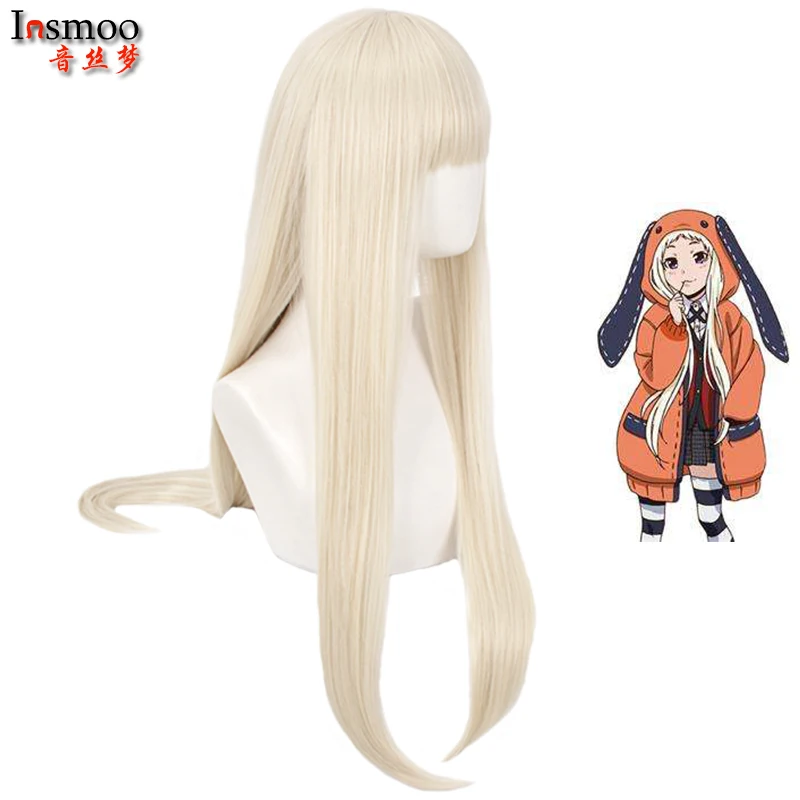 

Аниме Kakegurui компульсивное Картежник 2 Косплэй длинный парик Yomoduki Руна парик термостойкие парики из синтетических волос + парик Кепки