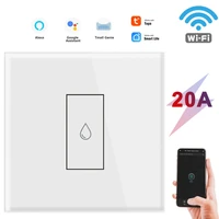 tuya 20a intelligent water heater switch smart us eu wifi touch wall switch timing remote control work with google home alexa