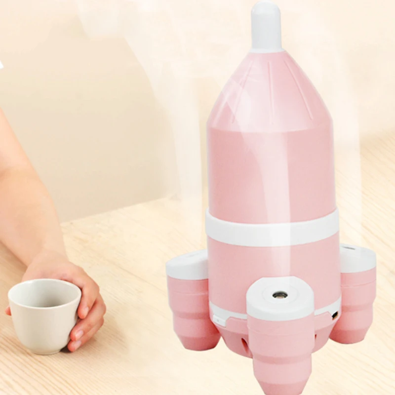 Компактный увлажнитель воздуха в форме ракеты USB Ультразвуковой очиститель