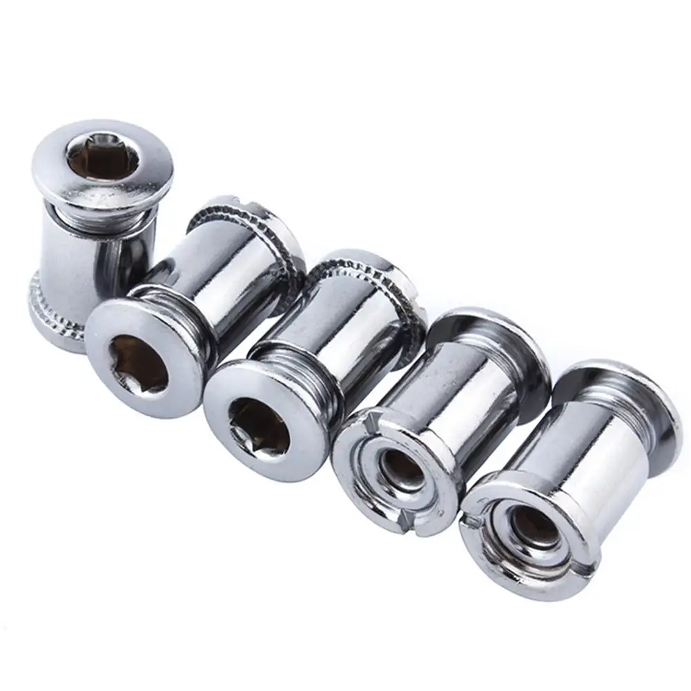 

5Pcs mtb crankset Bike Chainwheel Screws Cycling Chainring Wheel Bolt Alloy Plate Nails Sprocket Road Bike Screws Nut Cranksets
