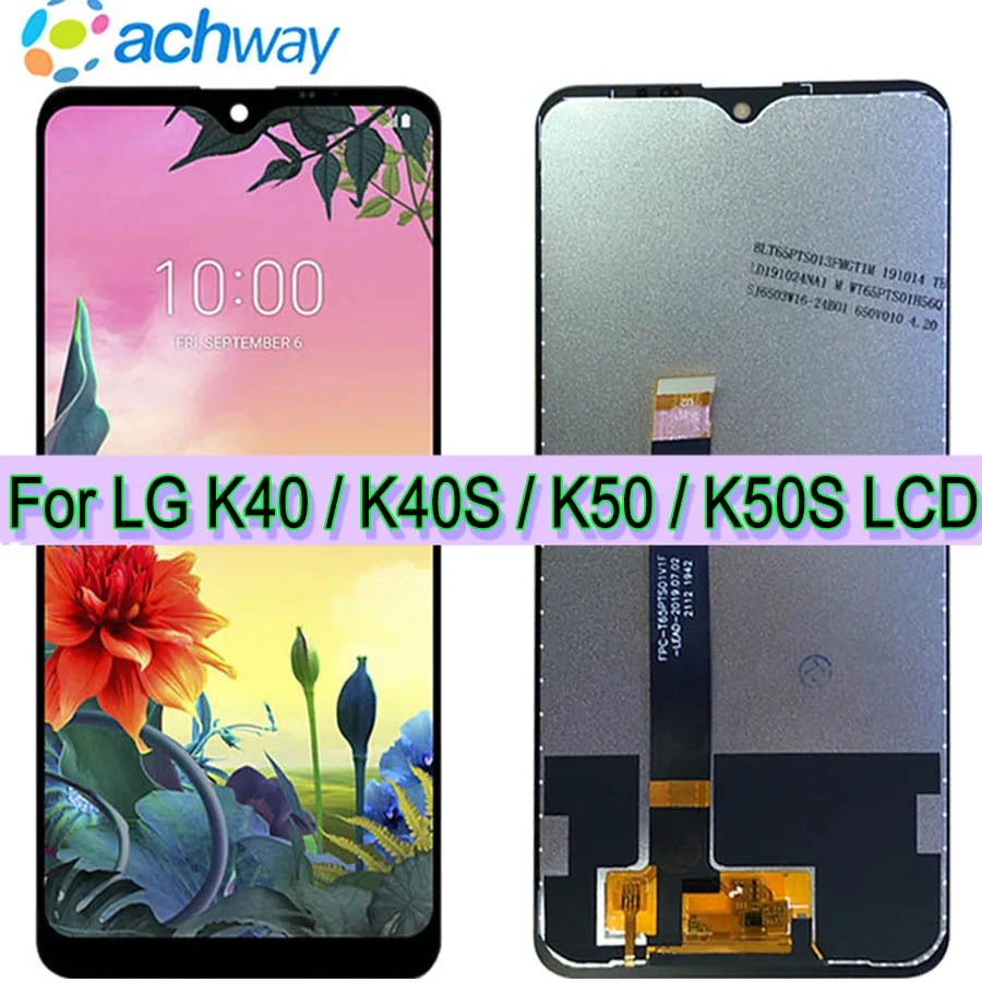 Оригинальный 6 5 'для LG K50S ЖК дисплей Дисплей кодирующий преобразователь