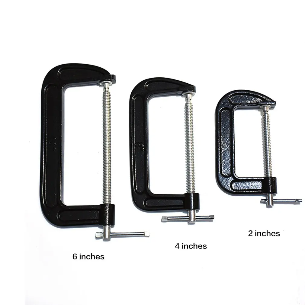 New Professional 2/4/6 Inch Iron Wood Gluing Pipe Clamp Carpenter Woodworking Clamp Vice Hand Tools Woodworking Tools Durable