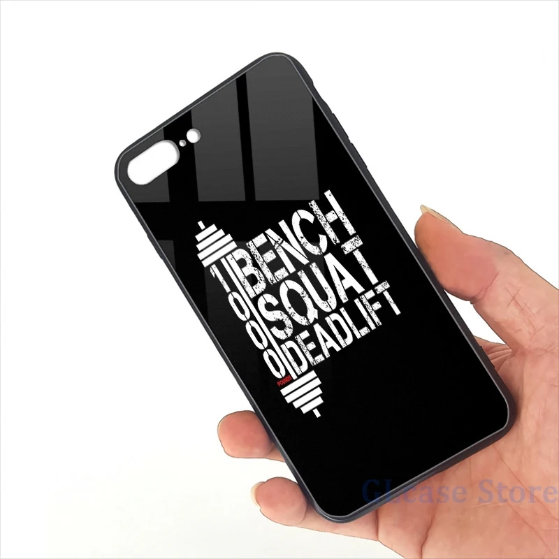 1000 фунтов скамья для приседания тяге Чехол мобильного телефона iPhone 12 Pro 11 X XR XS Max 8 7