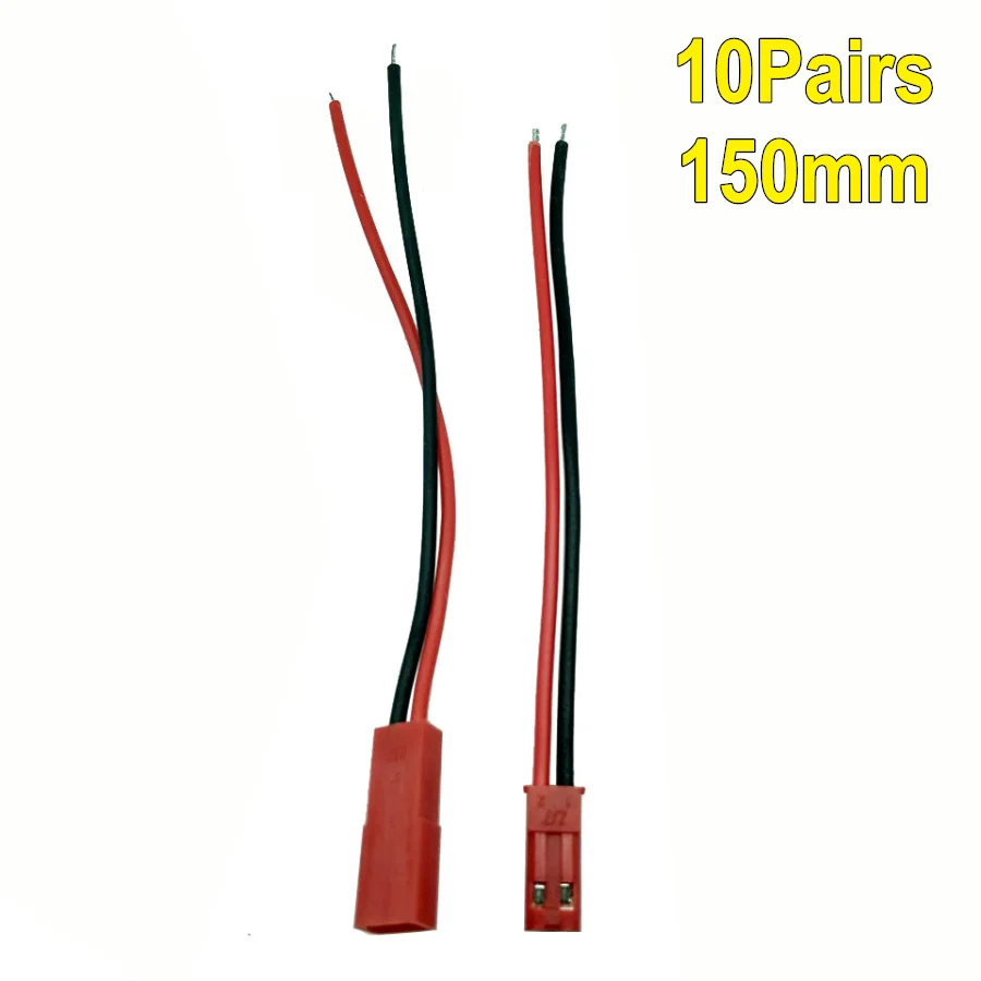 10 pcs/pairs 2 контактный разъем 8 мм светодиодный соединительные провода карманного