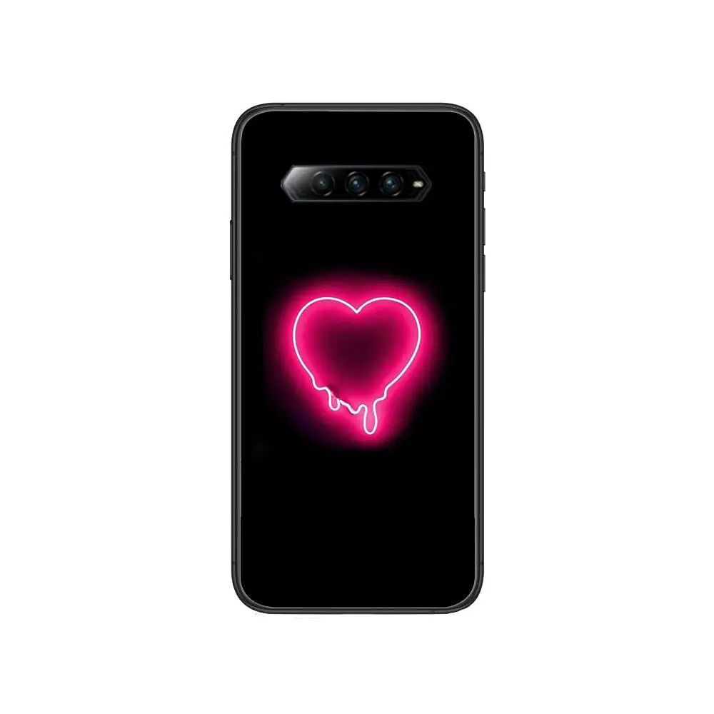 

Popular crown love Anime Phone Case For xiaomi Black Shark 2 3 3s 4 Pro Helo Black Cover Silicone Back Prett