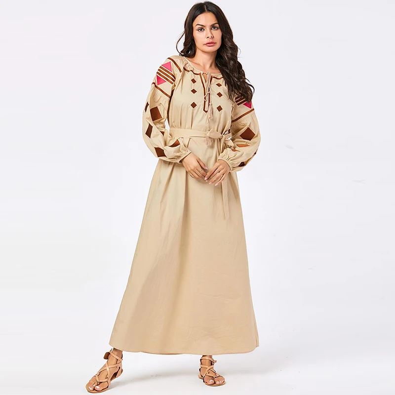 Новое мусульманское платье Дубай Мода размера плюс женское исламское