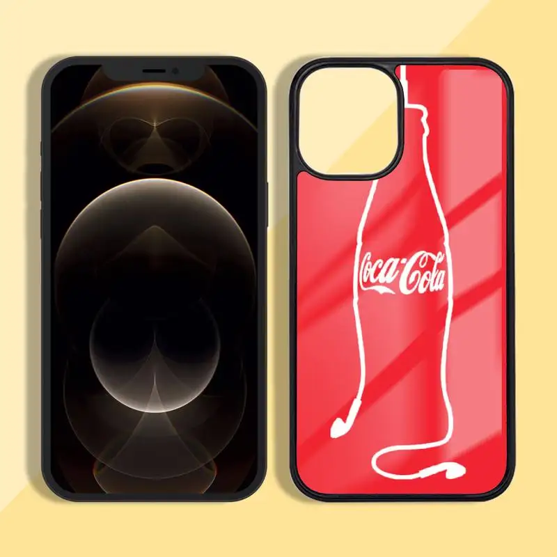 

Beverage cola brand Phone Case Silicone TPU+PC For iPhone11 12 mini Pro MAX 7 8 Plus X XR XS Samsung S20 10 9 8 Plus ultra