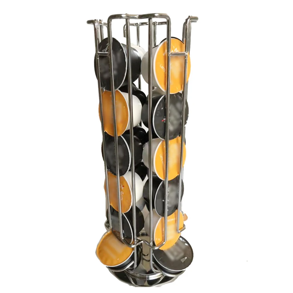 

Rotatable Coffee Capsule Holder 24 Display Rack Storage Rack