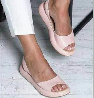 

34-43 Women Fish Mouth Sandals Vacation Beach Sandales Sexy Open Toe Rome Shoes Summer Woman Plus Size Sandals Ladies Shoes 26