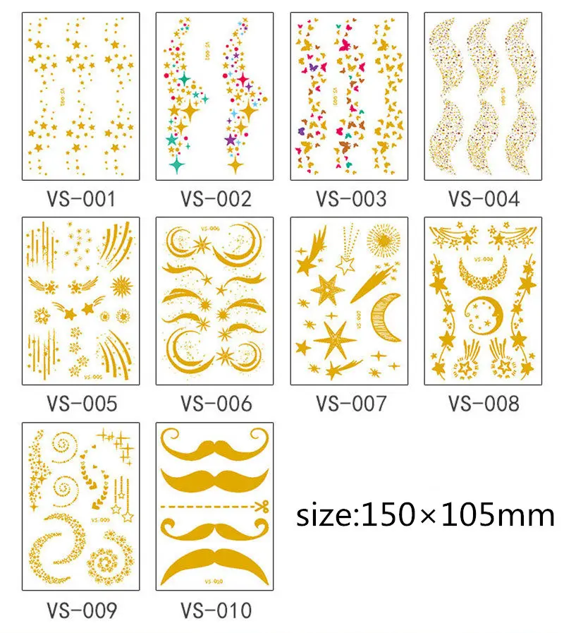 10pcs (VS001-VS010) Маска временные татуировки наклейки День мертвых череп лицо Хэллоуин вечерние красивые татуировки водонепроницаемый передачи боди-арт - Цвет: 10pcs (VS001-VS010)