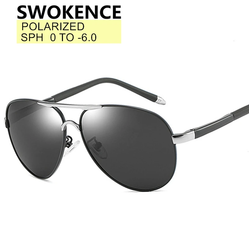 Поляризованные очки для близорукости SWOKENCE диоптрий 0 5 1 2 3 4 6 мужские и женские