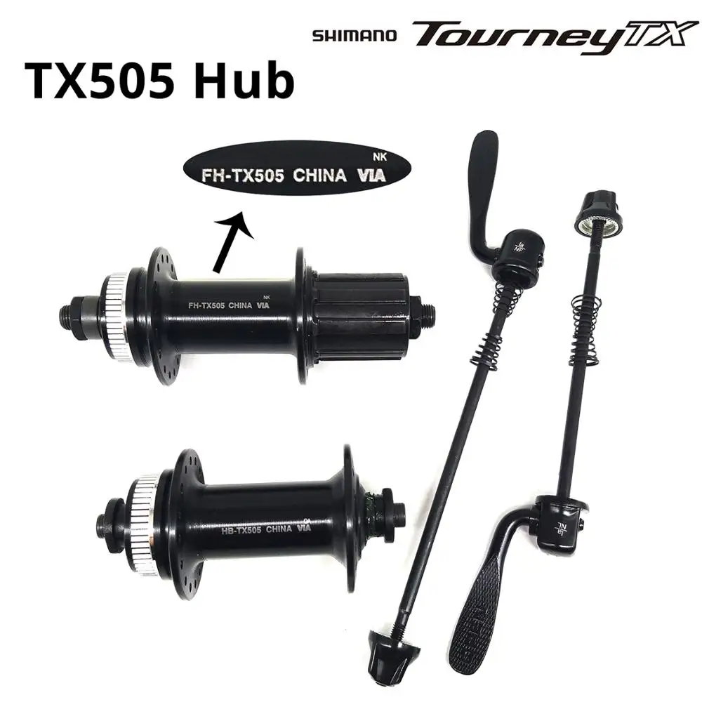 Only TX505 Hubs DEORE M615 M595 ступица+ RT54 ступица велосипеда/TX505+ RT20 32H MTB дисковый тормоз для горного велосипеда запчасти центр блокировки ступицы и роторы - Цвет: Only TX505 Hubs