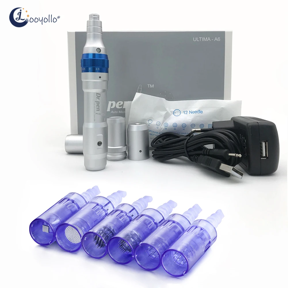 

100 шт. беспроводная ручка Derma Dr A6 микроблейдинг нано картридж иглы удаление угрей для лица шрамов уход за кожей MTS красота авто микроиглы