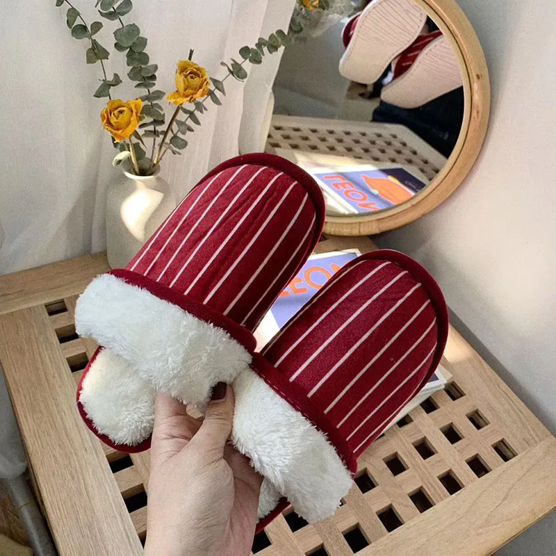 Женские меховые тапочки на зиму теплый для женщин шлепанцы без задника домашние