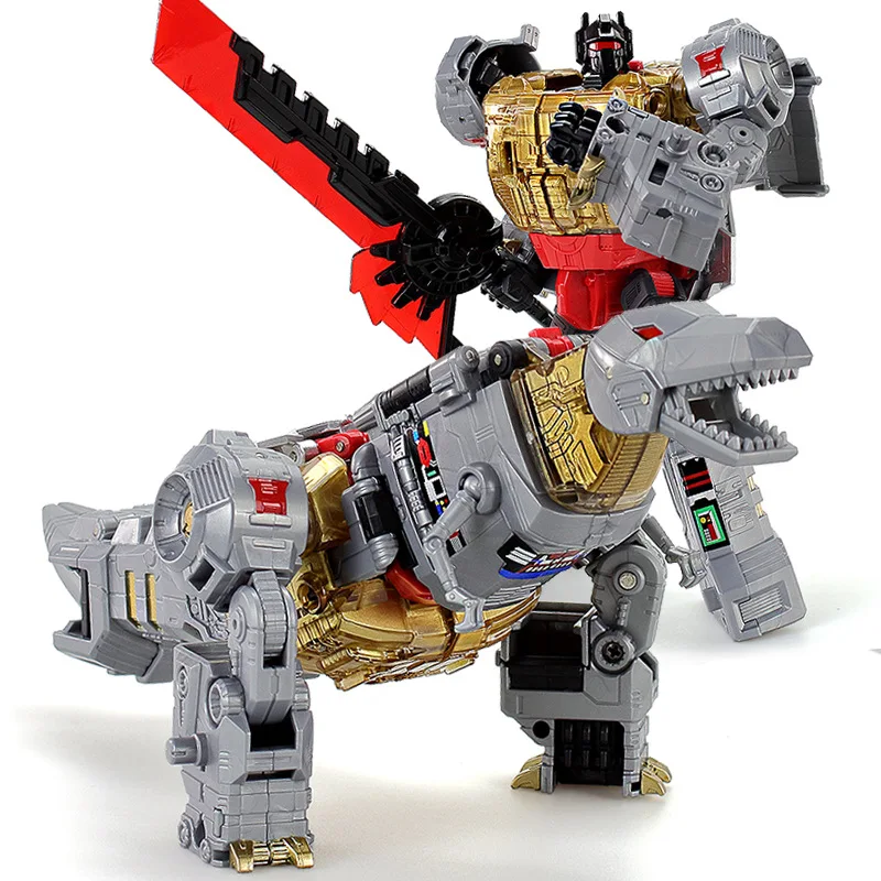 

Transformation G1 7 in 1 Grimlock Slag Darts Sludge Snarl Swoop dinoking Slash Dinobots Robot equipment Action Figure With Box