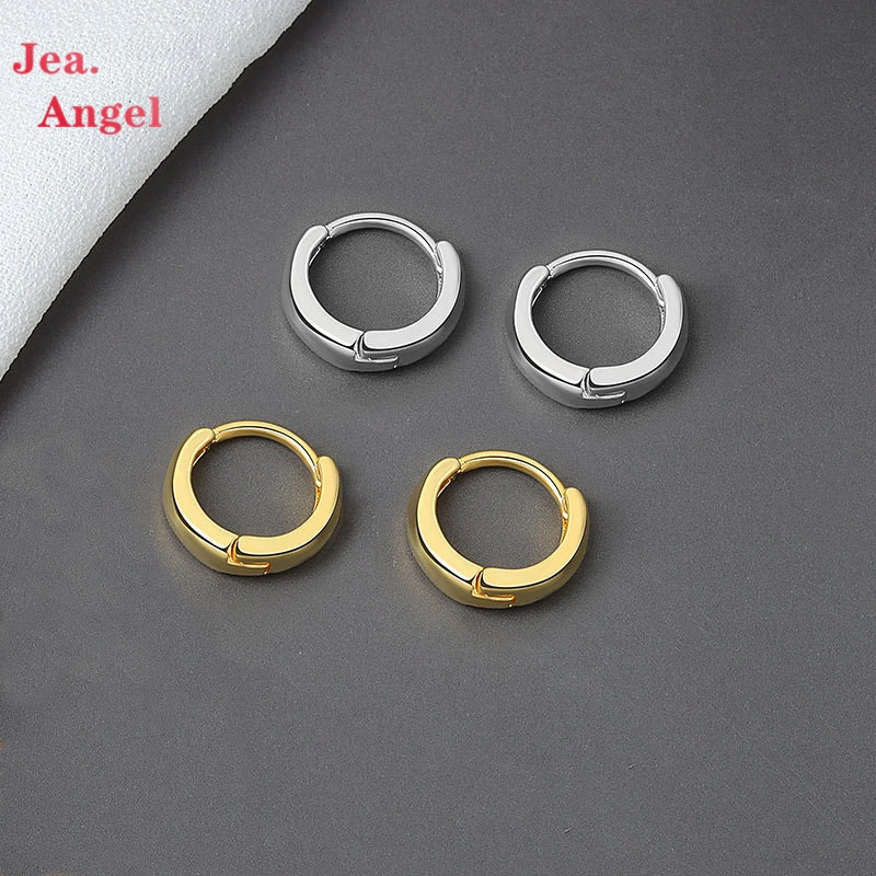 

Jea.Angel 925 серебро минимализм панк Рок маленькие серьги-кольца для женщин и мужчин модные готические Bohe Huggie серьги-пряжки ювелирные подарки