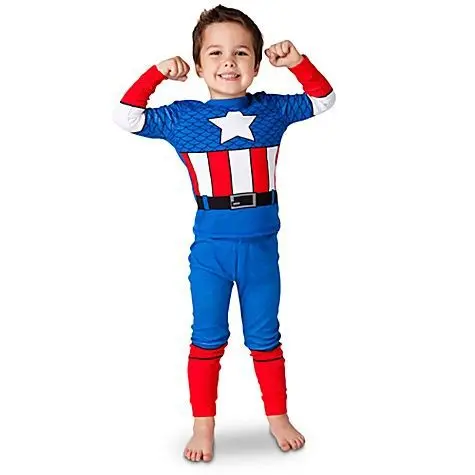 Детский Пижамный комплект для мальчиков и девочек 100% хлопок Осень зима 2019